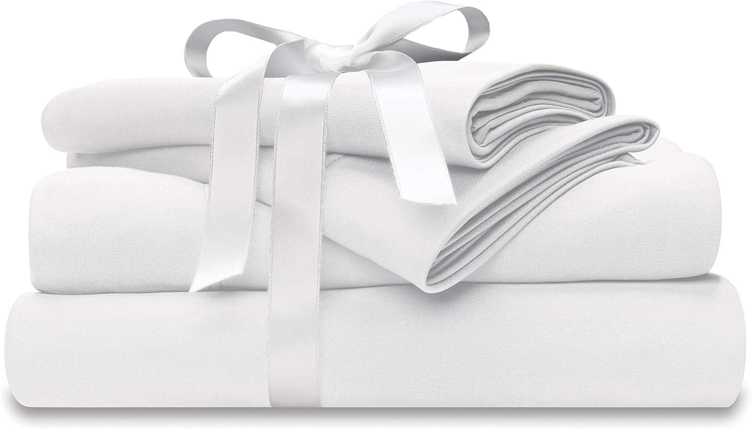 Wicked Sheets Moisture-Wicking + Cooling Bed Sheet Set (Twin, Standard Pocket, White)