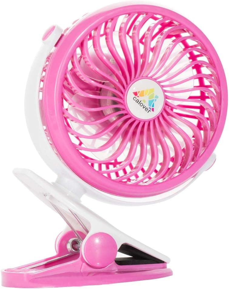 Battery Operated Fan Portable Clip On Fan Desk, Car, Bed, Baby Stroller, Table, USB Fan Rechargeable Battery