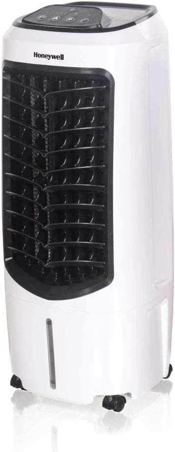 Honeywell Portable Evaporative Cooler with Fan, Humidifier & Remote, 29.6 inch, TC10PEU, White