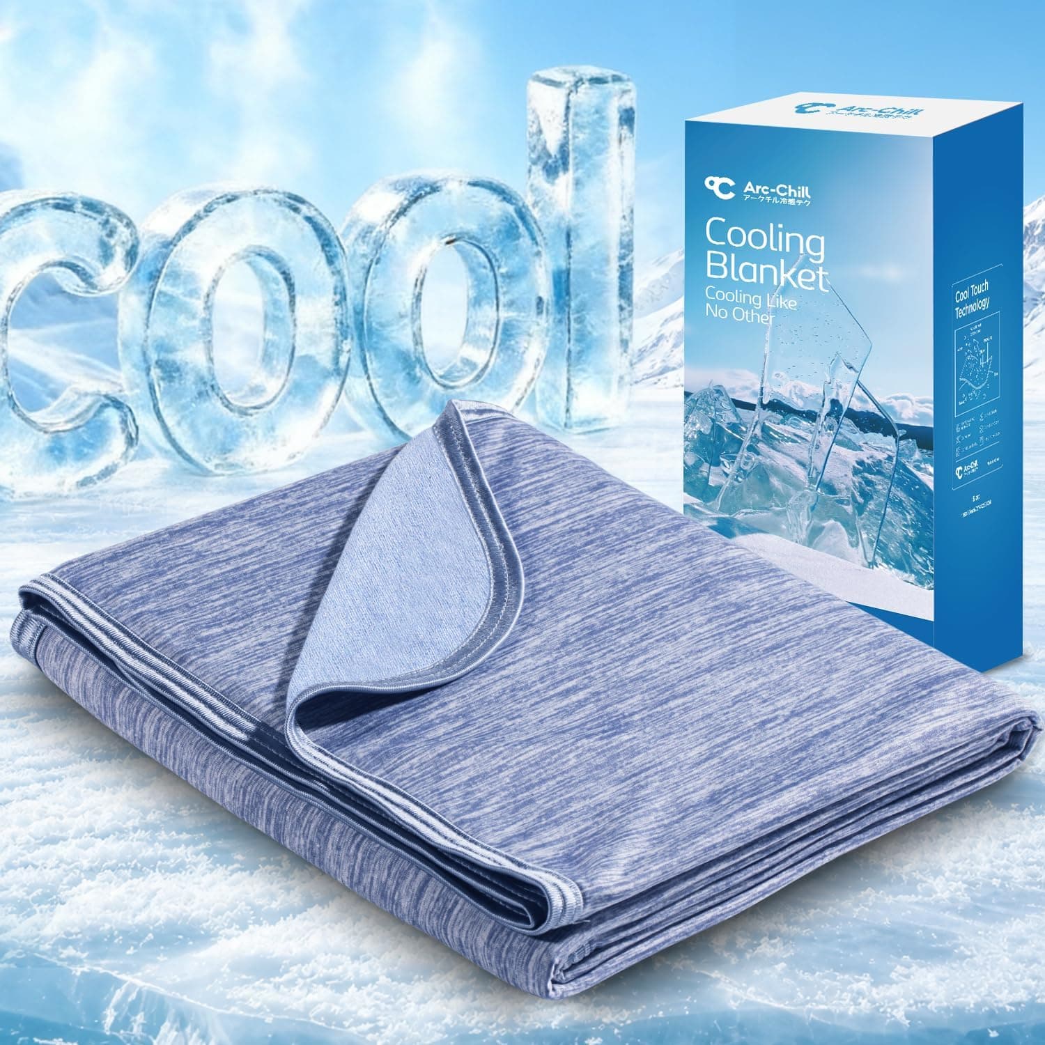 Marchpower Arc-Chill Cooling Blanket Q-MAX>0.5 Instant Cool Touch Summer