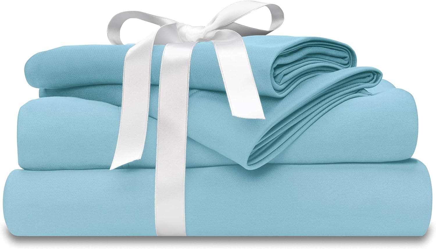 Wicked Sheets Moisture-Wicking + Cooling Bed Sheet Set for Night Sweats & Hot Flashes (Double/Full, Deep Pocket, Ice Blue)