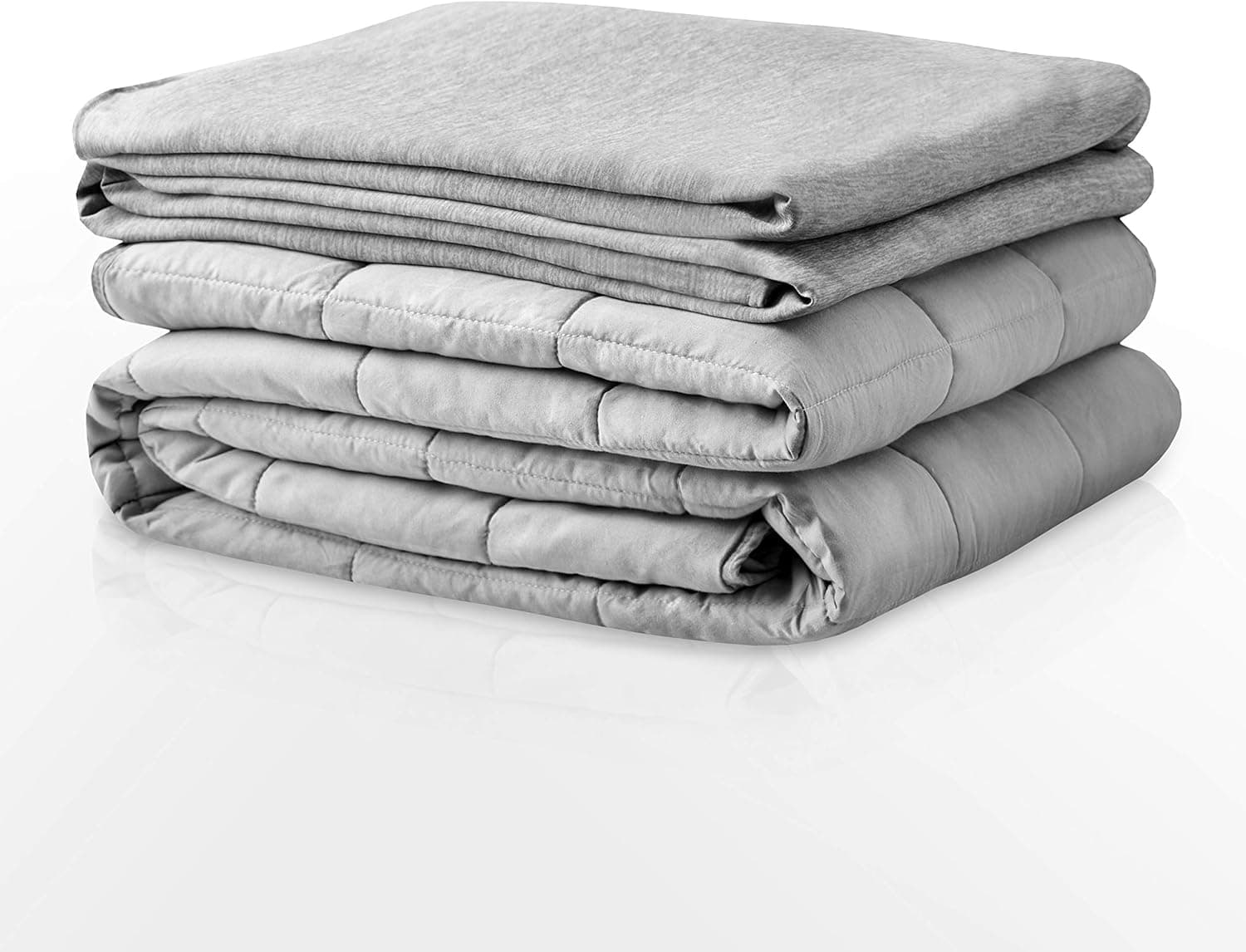 Degrees of Comfort Advanced Cooling Weighted Blanket with Inner Cotton Insert, Patented Zoning Design (18lbs, 
