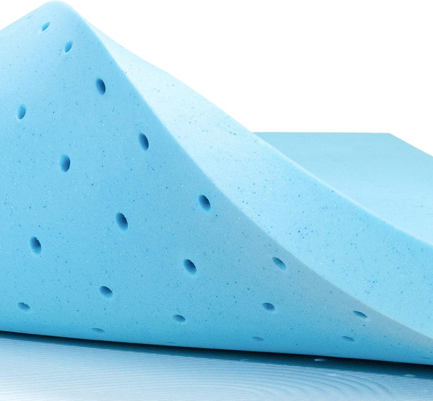 SUBRTEX 3 Inch Memory Foam Mattress Topper Queen, Ventilated Gel Infused, CertiPUR-US Certified