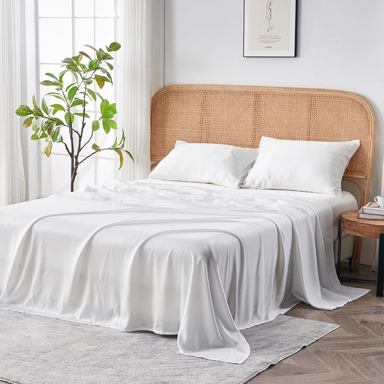 Sijo AiryWeight Tencel Sheet Set, 100% Lyocell Derived from Eucalyptus, Buttery Soft, Best Cooling Sheets Winn