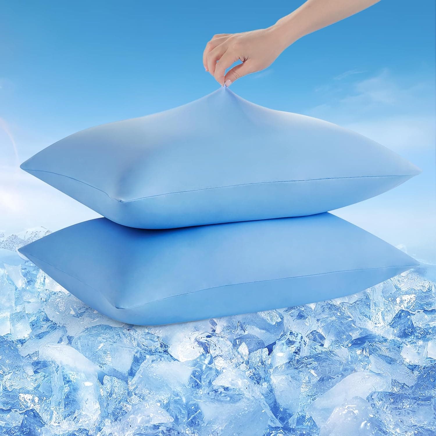 Avolare Cooling Pillow Cases, Arc-Chill Q-max>0.5, 20x30, Blue
