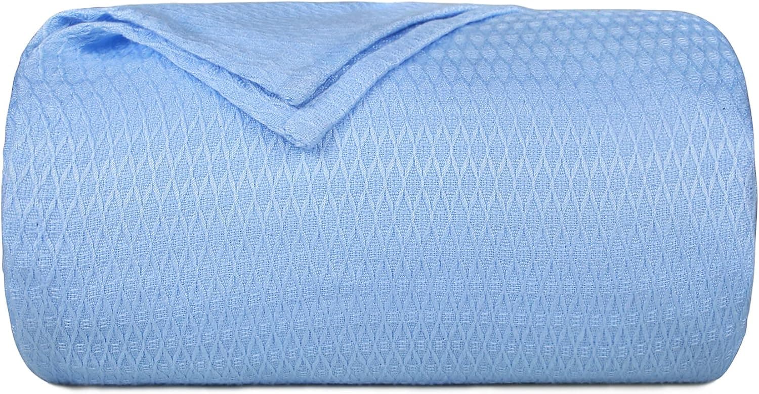 USERF Cooling Blanket Twin Size - 100% Rayon Derived from Bamboo, Summer Blanket for Hot Sleepers, Soft Comfy Lightweight Cool Blankets for Hot Sleepers (60x80 inches)
