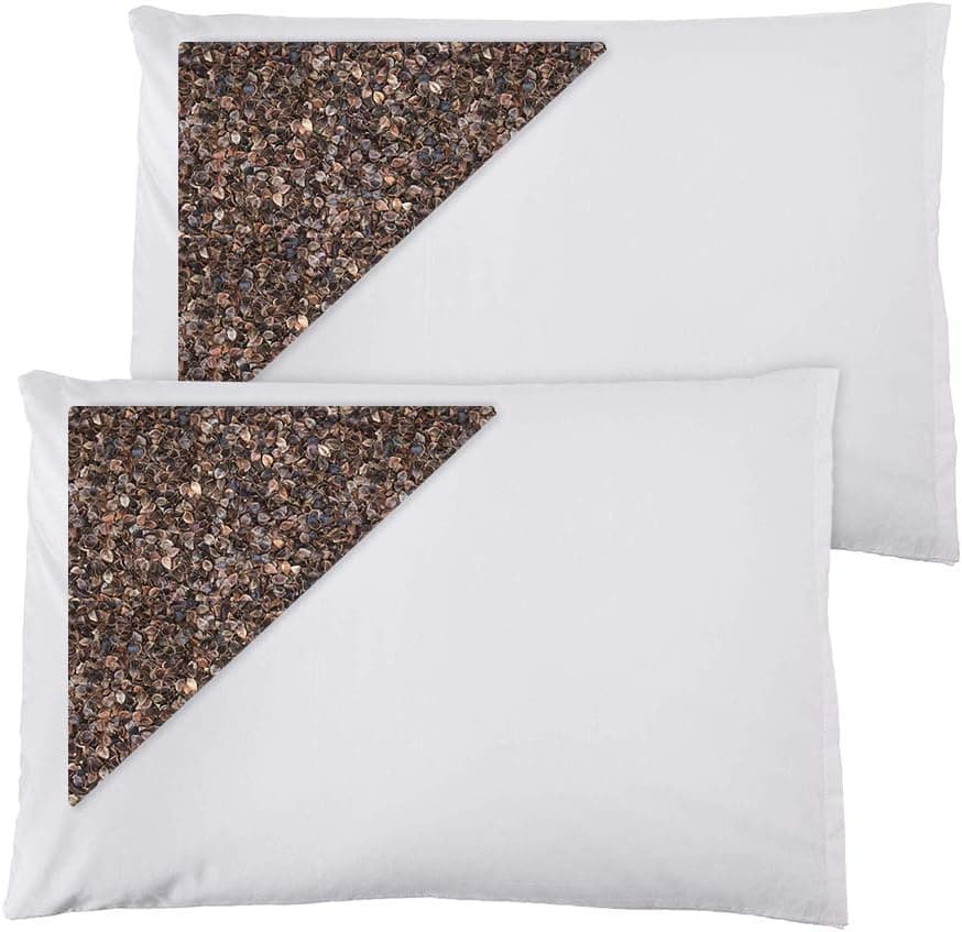 Daiwa Felicity Organic Buckwheat Pillow Sobakawa Japanese Hull with Pillow Case