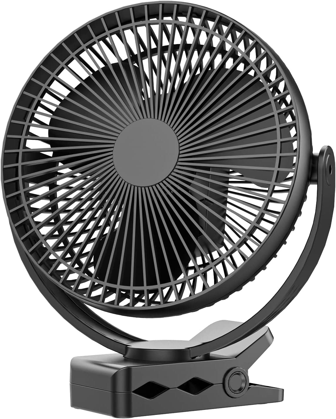 Dorobeen Clip Fan, 8 Inch Mini Quiet Desk Fan, 10000mAh USB Rechargeable Battery Operated Clip on Fan, USB Desk Fan, Portable Personal Small Fan For Desk, Office, Golf Cart