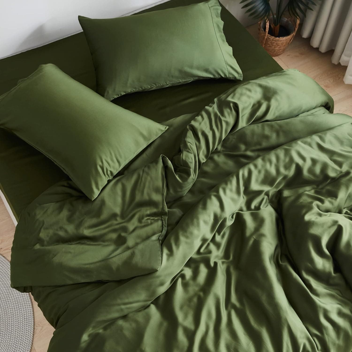 DOZ (Sijo) Sheet Set, 100% Viscose Derived from Bamboo, Cooling, Forest Queen