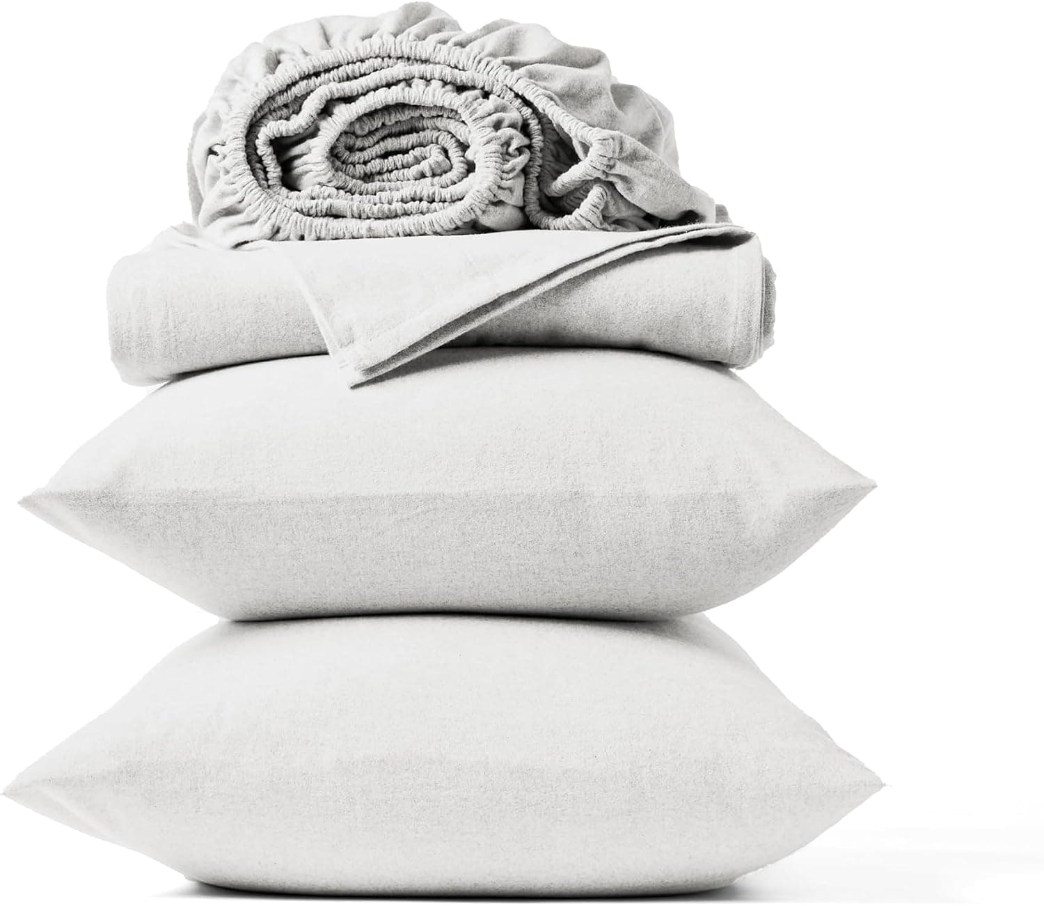 Coyuchi Organic Crinkled Percale Cooling Sheet Set, 100% Organic Cotton, Alpine White, Queen