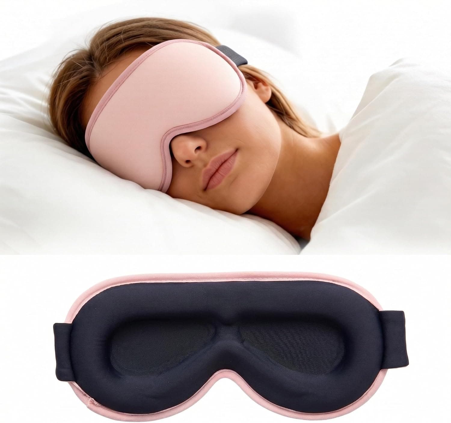 3D Blackout Cooling Gel Eye Mask 6oz Weighted Cold Compress Sleep Mask