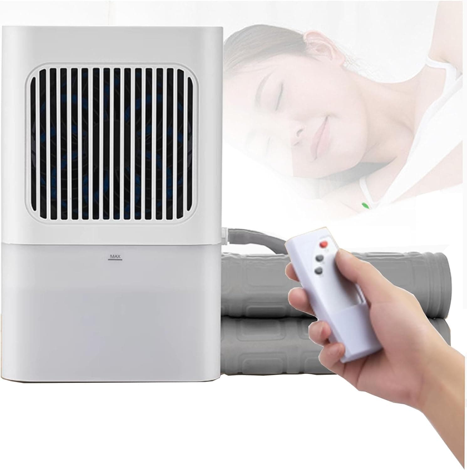 Kngiybo Water Cooling Mattress Pad, Bed Cooling System, Remote Control, Hydro Cooled Topper, Silent Operation (1.6x0.4m)
