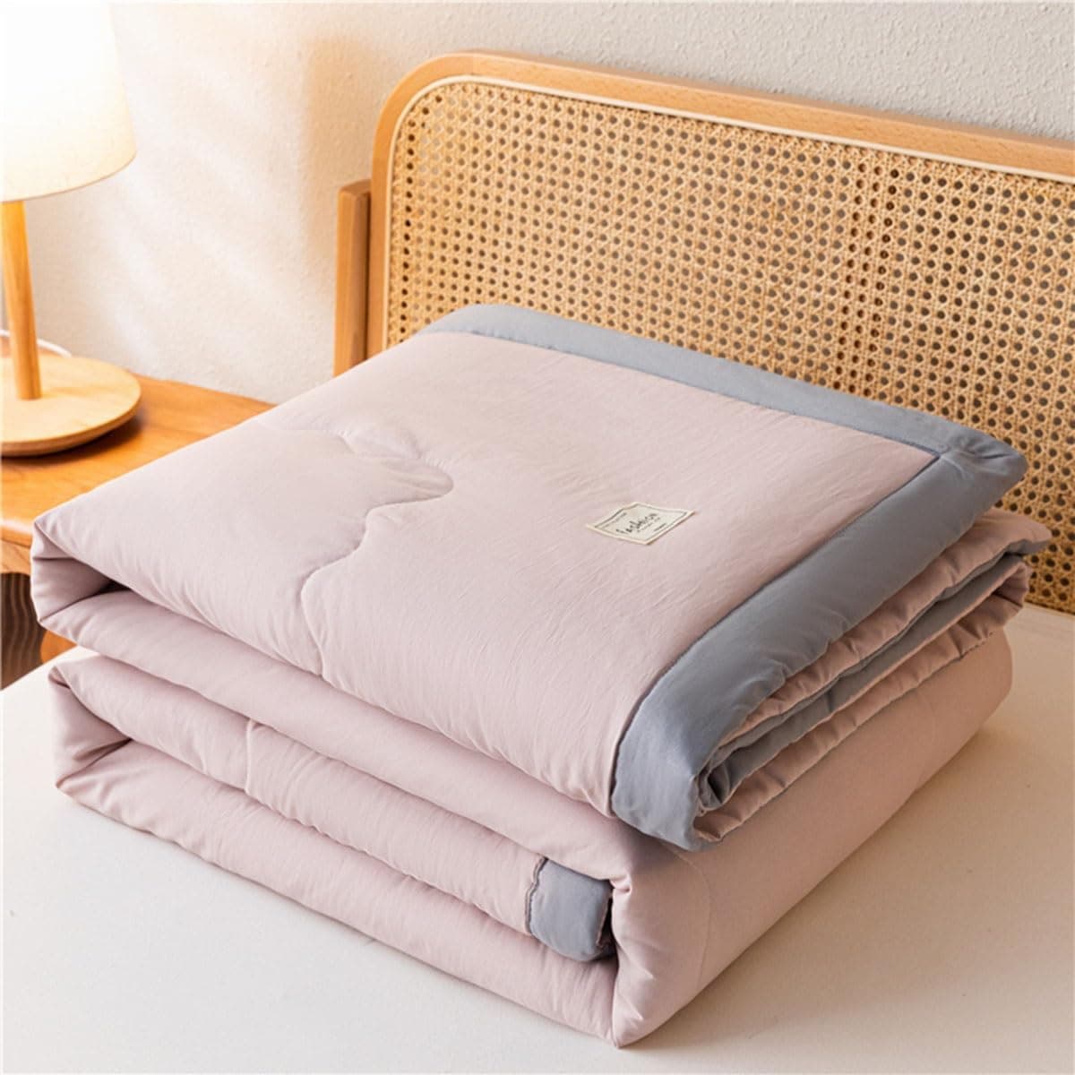 Summer Quilt Queen Size Cotton Cooling Quilt Breathable Quilt King Size Soft Comforter Lightweight Quilt for Summer Cooling Blankets Washable