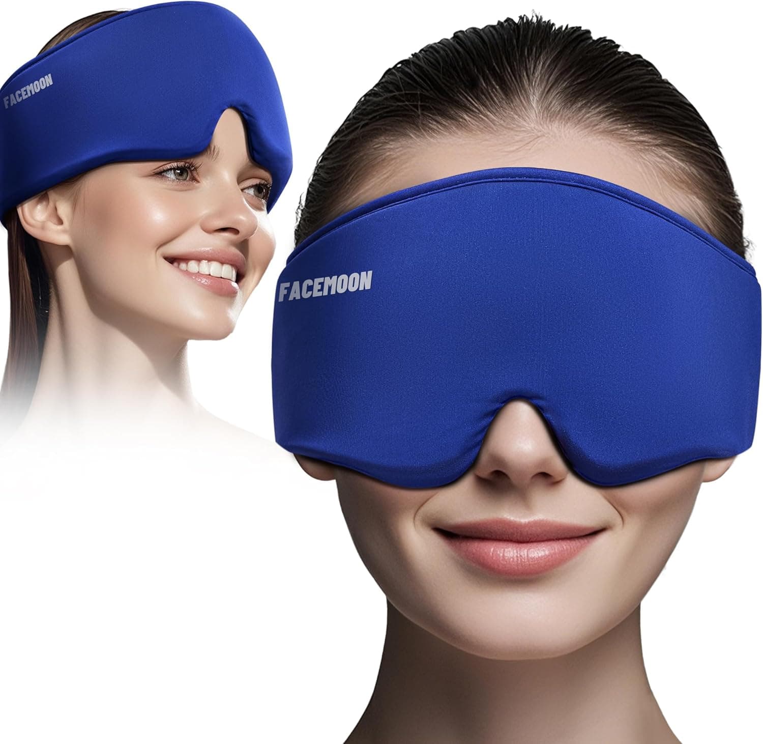 Cooling Gel Eye Mask Sleep Reusable Weighted Cold Compress for Puffy Eyes
