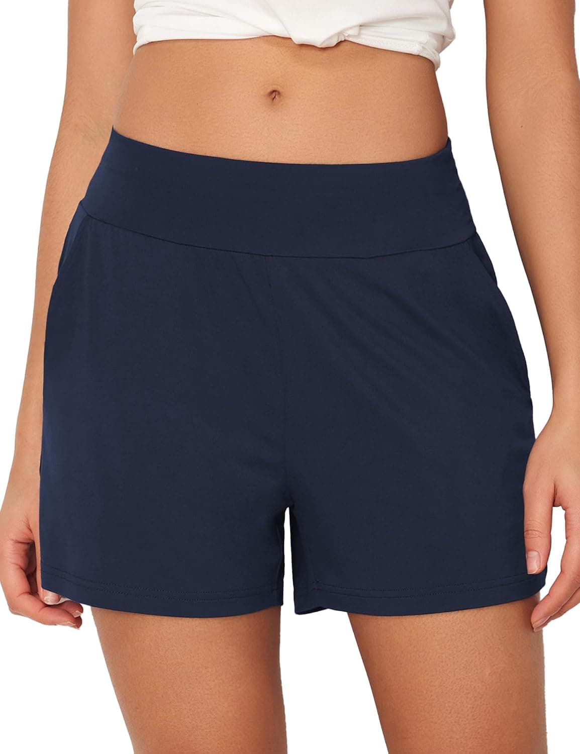 GYS Bamboo Viscose Pajama Shorts Lounge Shorts - Soft Comfy Sleep Shorts, Stretchy, Moisture-Wicking, Micro Mini Shorts for Women