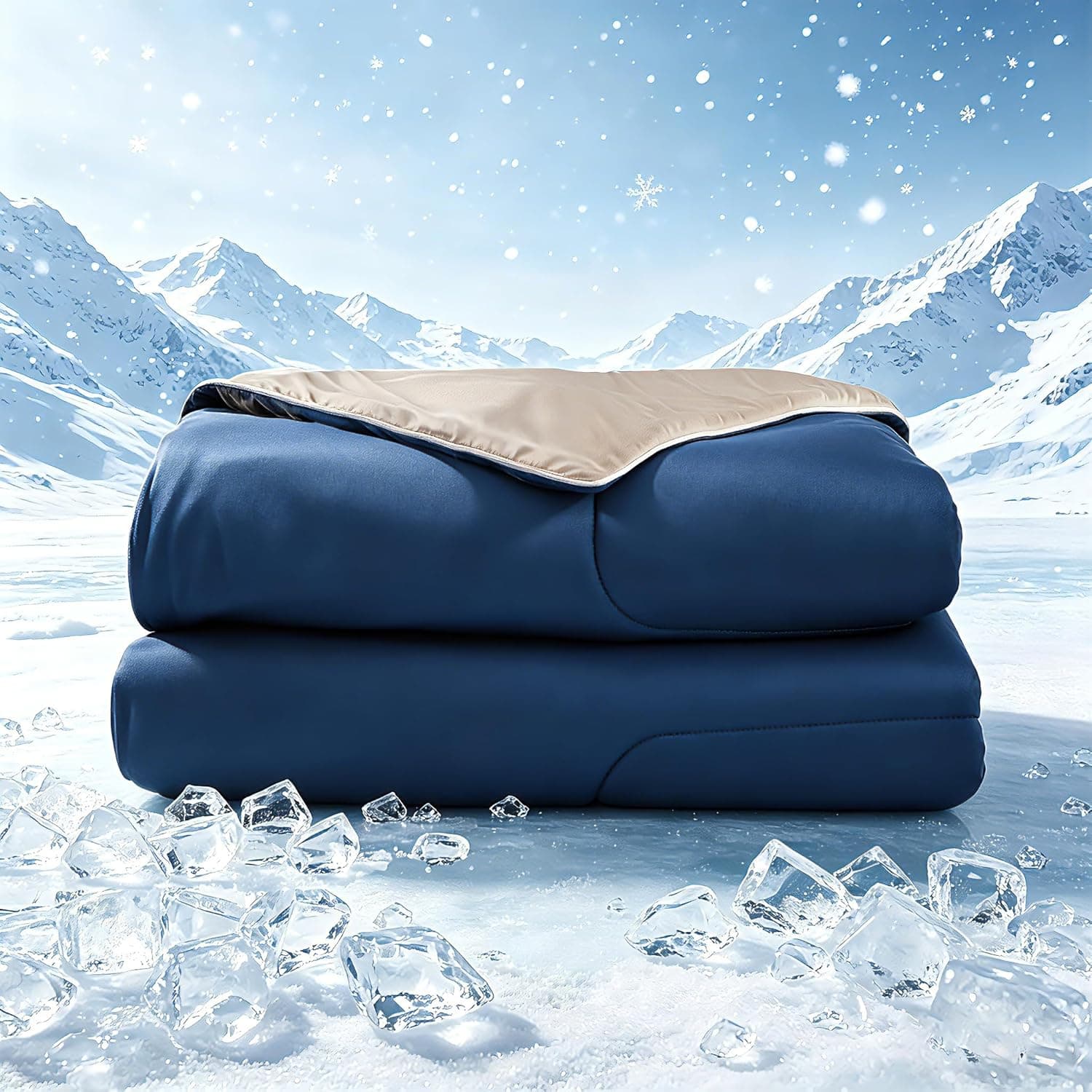 Cosybay Cooling Comforter Queen Size, Double-Sided Cold Tech Fabric, Breathable Summer Comforter for Hot Sleep