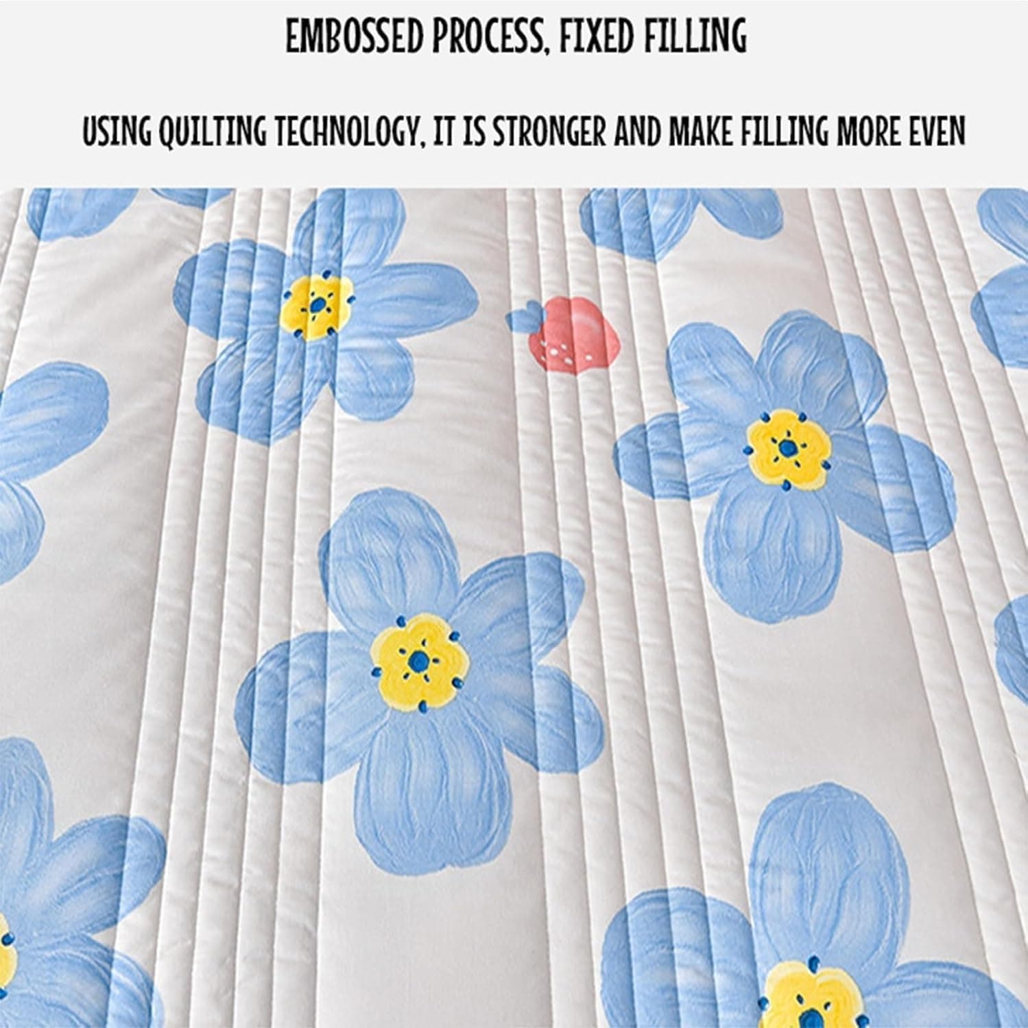 Summer Quilt Lightweight Cooling Comforter, Washed Cotton Double-Sided Breathable Thin Quilt, Machine Washable