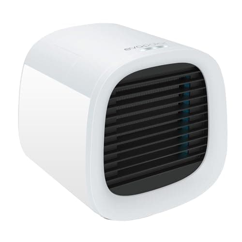 Evapolar Evaporative Air Cooler - Portable AC Unit EvaChill, White | Small Personal Air Conditioner for Desk, Office, Camping and Tent, Mini Cooling Fan, 3 Speeds and Led Light