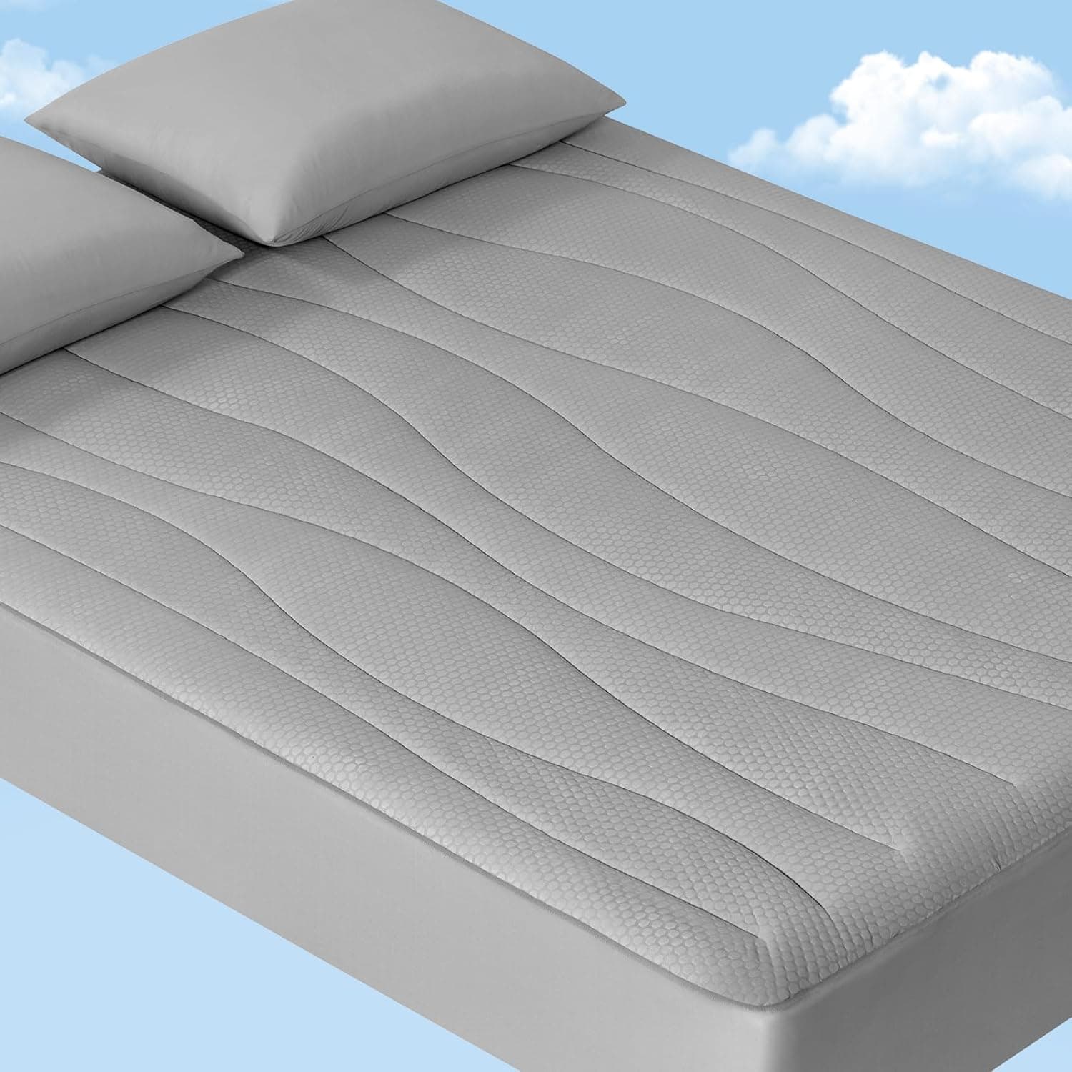 Elegear Cooling Mattress Pad Queen, Upgraded Arc-Chill 3.0 + PCM Cooling, Breathable & Soft, Deep Pocket 18",